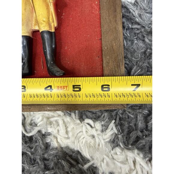 Two Vintage Revolutionary War Wall Figures Wood Frame Militia 9.5” X 6.5” - Picture 4 of 5